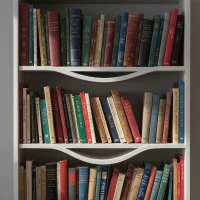 Ikea Billy Bookshelf shelves sagging under heavy book weight