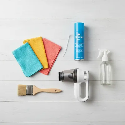 Essential cleaning tools for effective bookshelf dust prevention